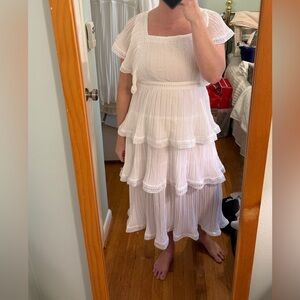 Ruffle Dress Tiered Layed Short Sleeve Dress